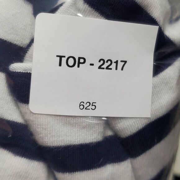 Old Navy Women’s Strapless Maxi Dress Size Small Navy White Stripe with Coral He - Picture 6 of 6